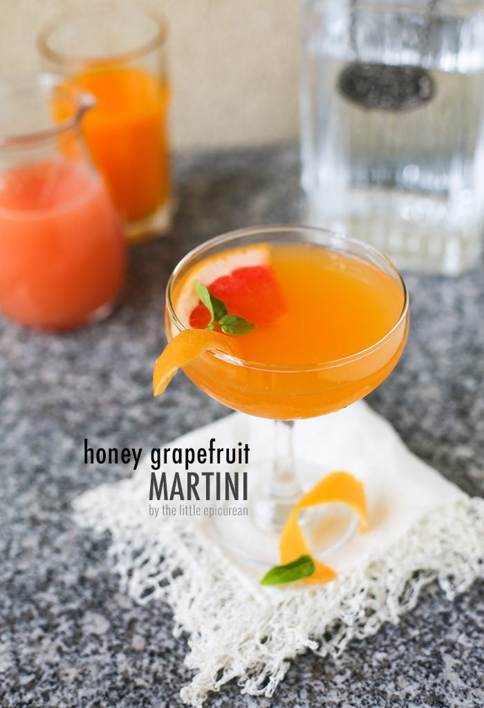 Honey Grapefruit Martini