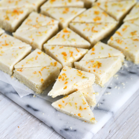 Triple Citrus Shortbread Bars