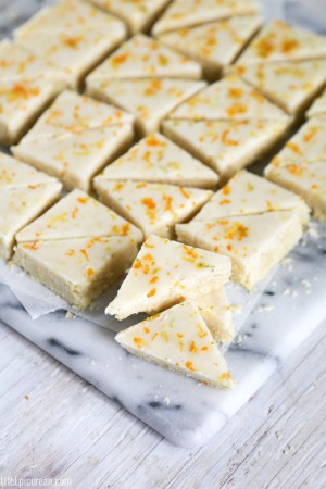 Triple Citrus Shortbread Bars