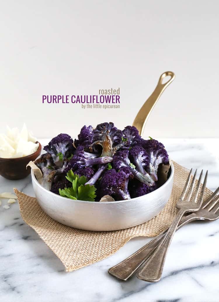 Roasted Purple Cauliflower