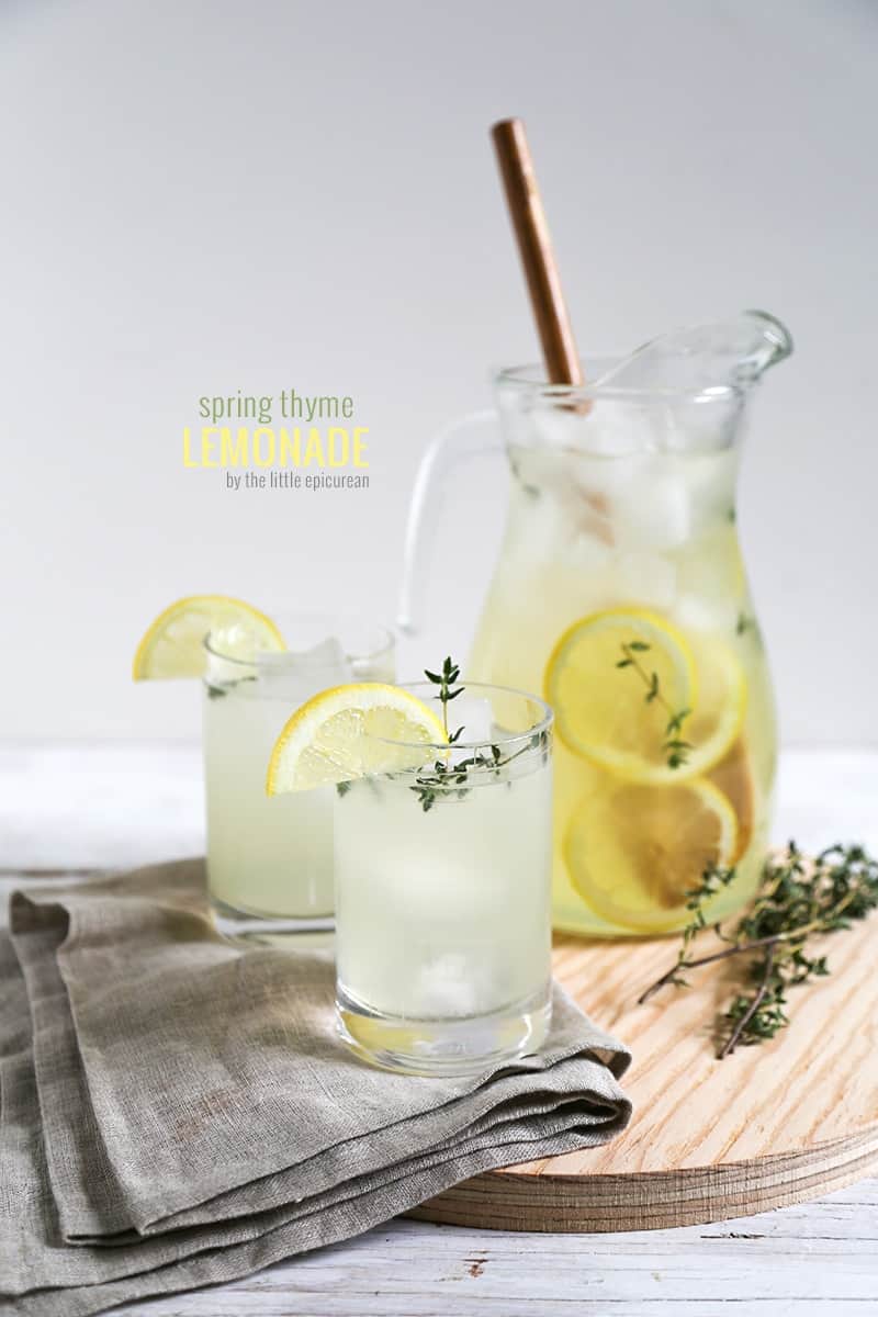 Spring Thyme Lemonade The Little Epicurean