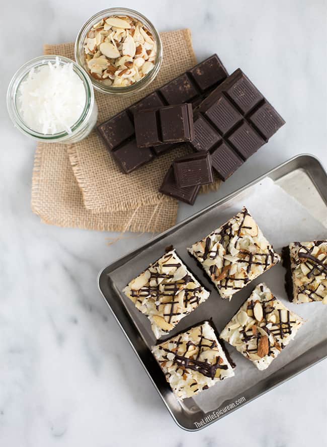 Almond Joy Brownies // The Little Epicurean