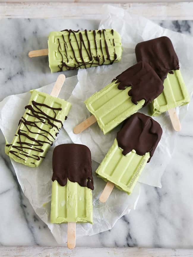 Chocolate Avocado Popsicles- The Little Epicurean