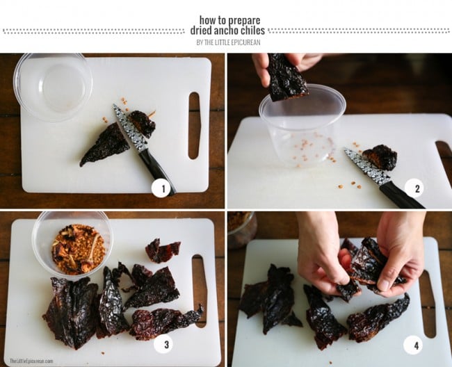 How To Prepare Dried Ancho Chiles | The Little Epicurean