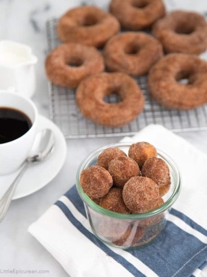 Cinnamon Sugar Buttermilk Donuts | The Little Epicurean