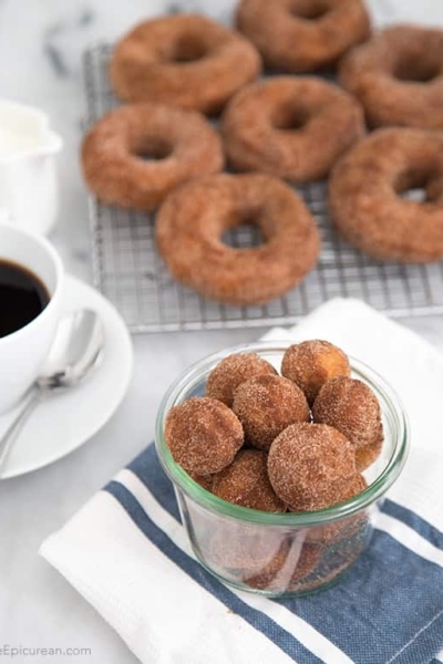Cinnamon Sugar Buttermilk Donuts | The Little Epicurean