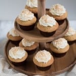 Coconut Cupcakes with cream cheese frosting