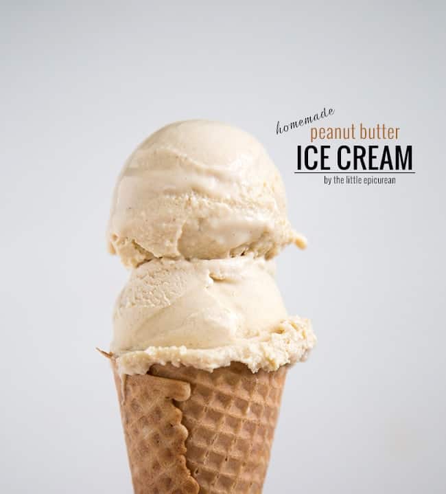 Homemade Peanut Butter Ice Cream | The Little Epicurean