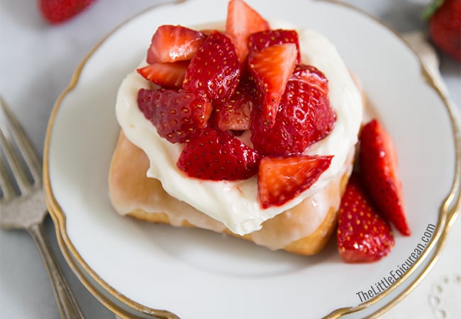 Strawberry Shortcake Donuts | The Little Epicurean