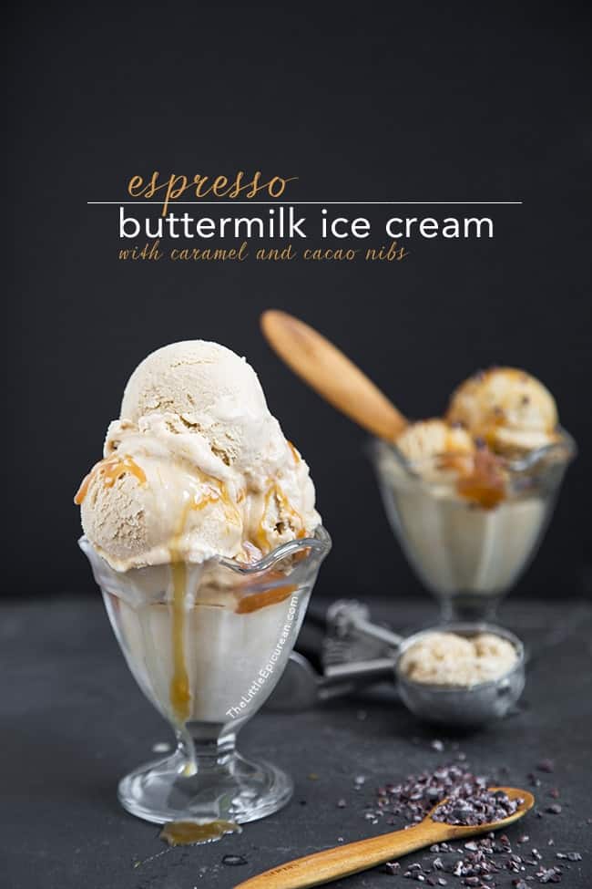 Espresso Buttermilk Ice Cream | The Little Epicurean