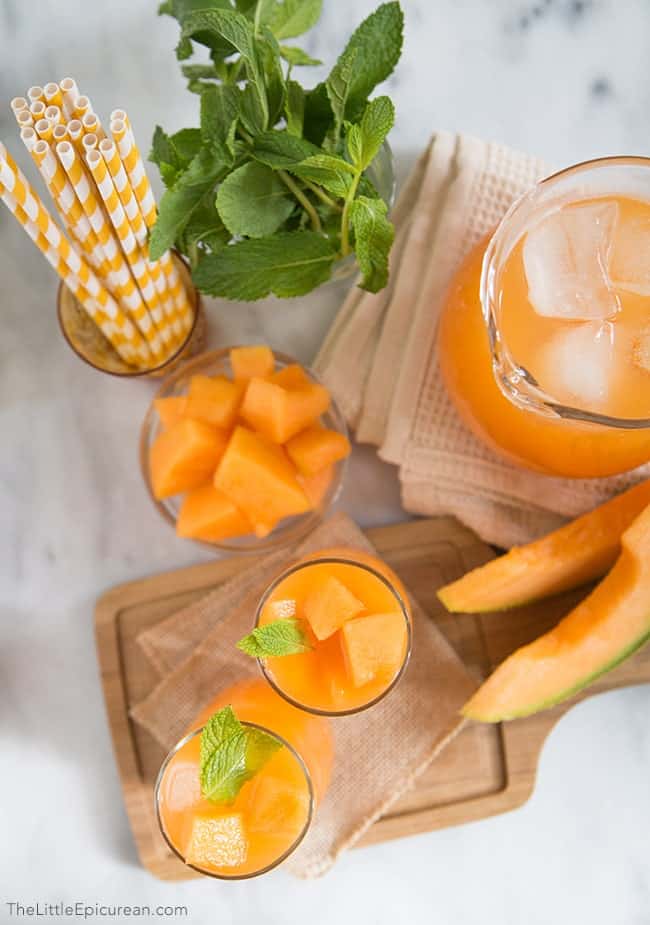 Cantaloupe Agua Fresca | The Little Epicurean