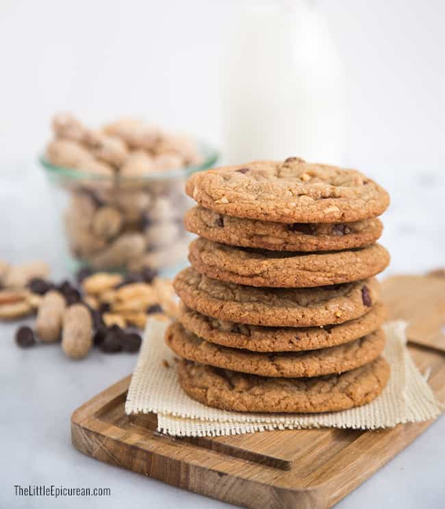 Peanut Chocolate Chip Cookies | The Little Epicurean