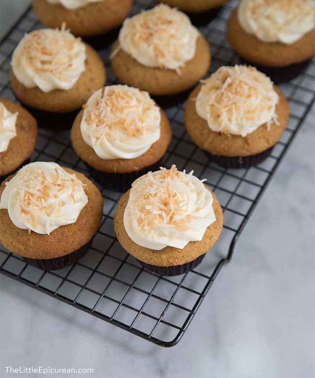 Coconut Cupcakes | The Little Epicurean