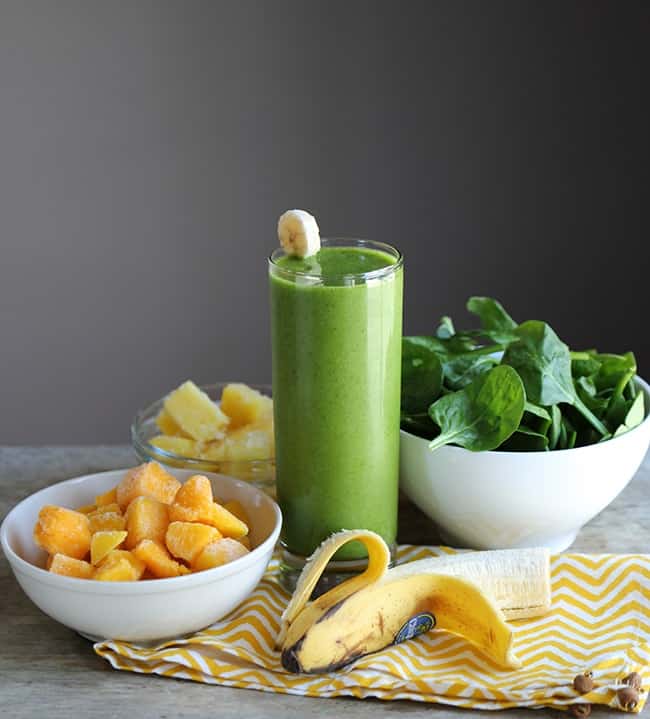 Tropical Green Smoothie The Little Epicurean