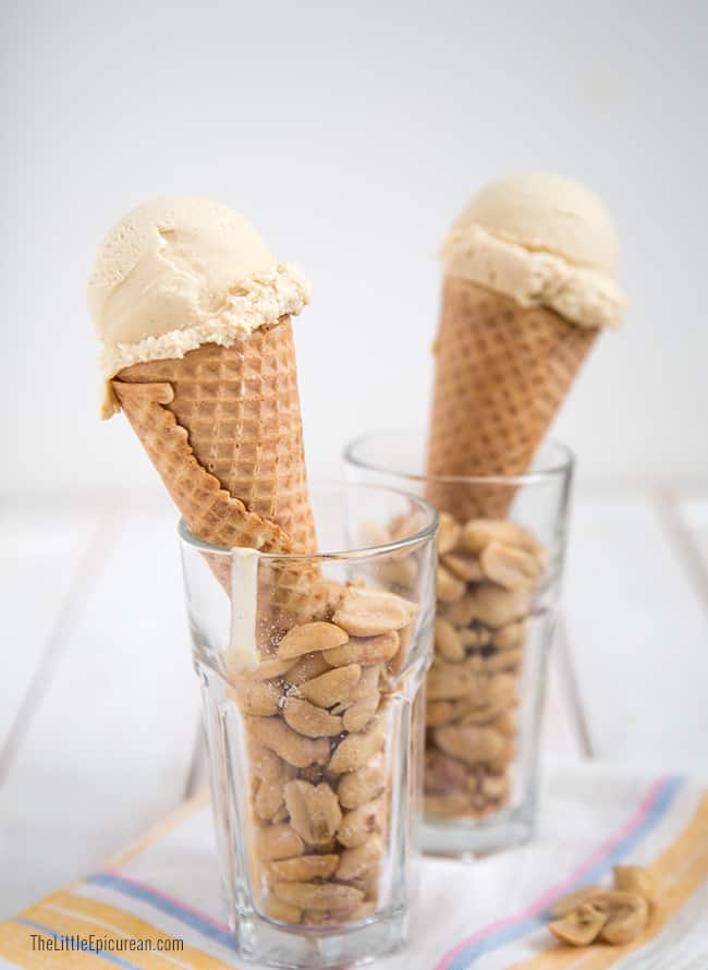 Homemade Peanut Butter Ice Cream - The Little Epicurean