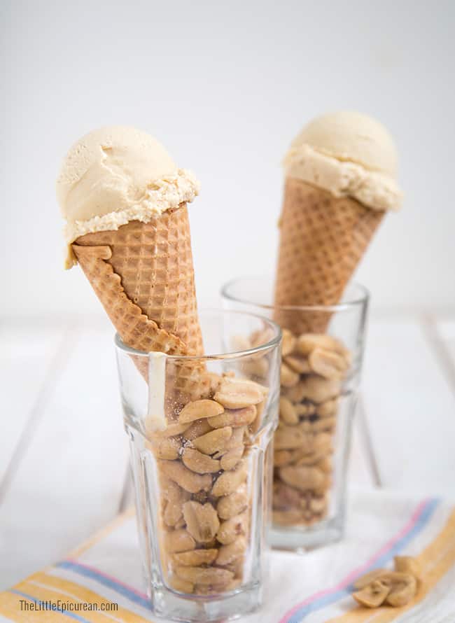 Homemade Peanut Butter Ice Cream | The Little Epicurean