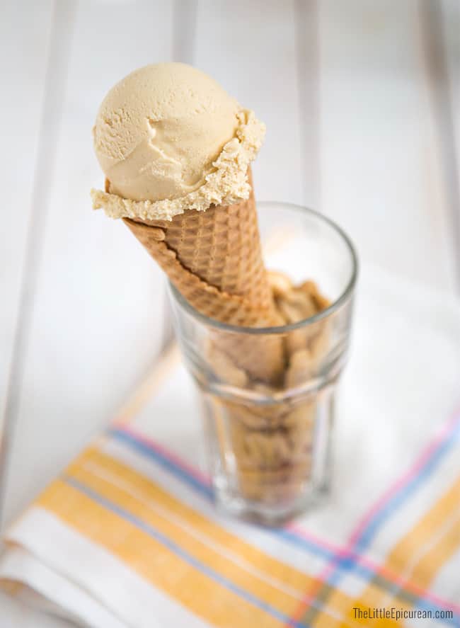 Homemade Peanut Butter Ice Cream | The Little Epicurean