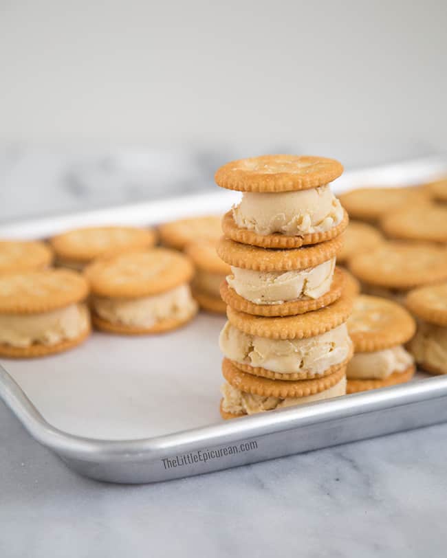 Peanut Butter Ice Cream Sandwiches | The Little Epicurean