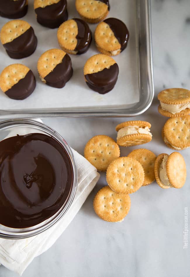 Peanut Butter Ice Cream Sandwiches | The Little Epicurean