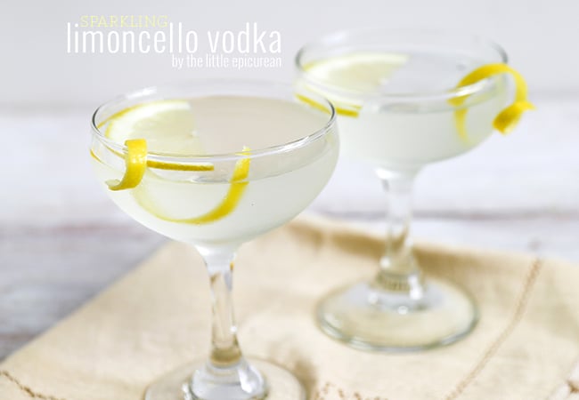 Sparkling Limoncello Vodka | The Little Epicurean