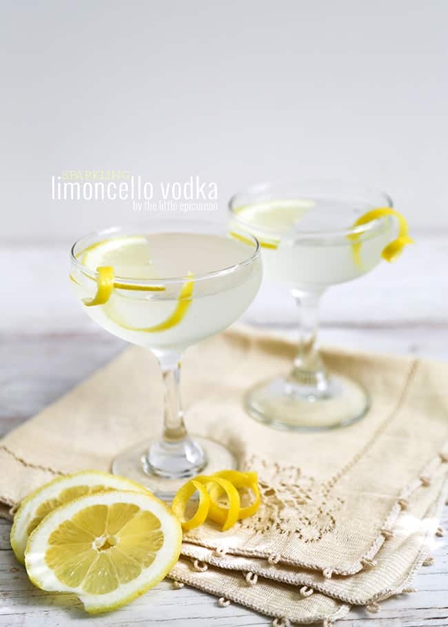 Sparkling Limoncello Vodka | The Little Epicurean