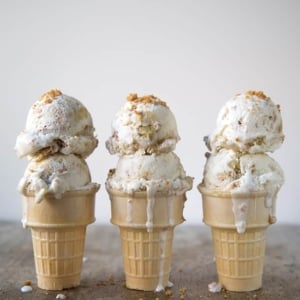 Roasted Banana Cheesecake Ice Cream | The Little Epicurean