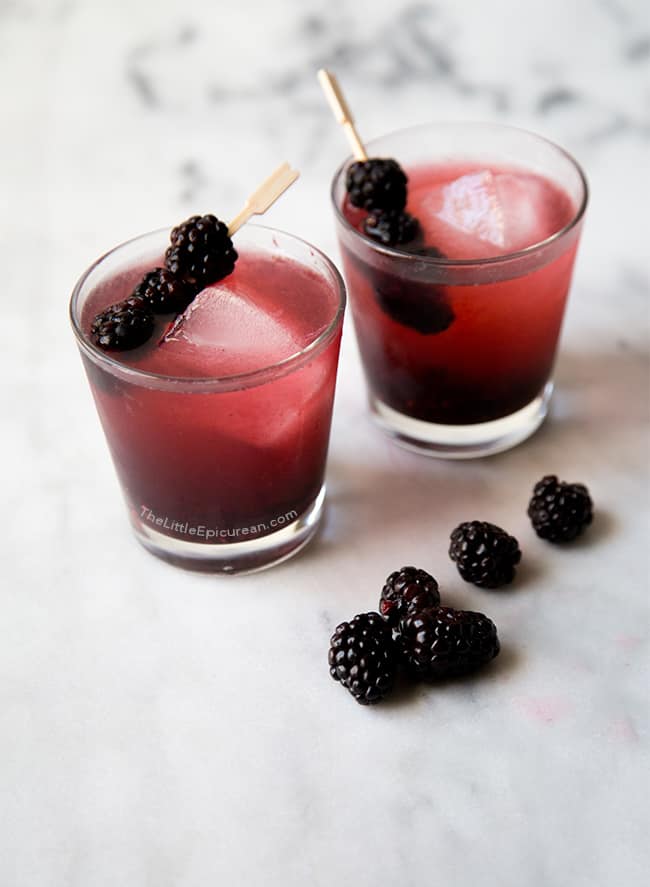 Blackberry Gin Fizz |The Little Epicurean