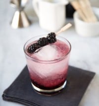 Blackberry Gin Fizz | The Little Epicurean
