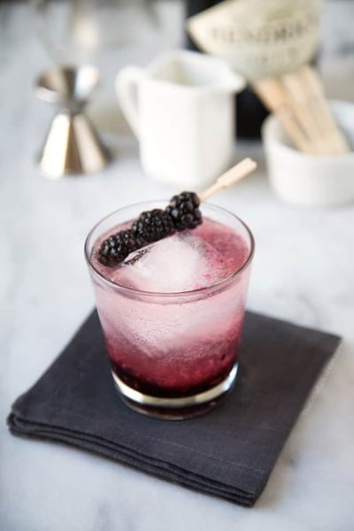 Blackberry Gin Fizz | The Little Epicurean