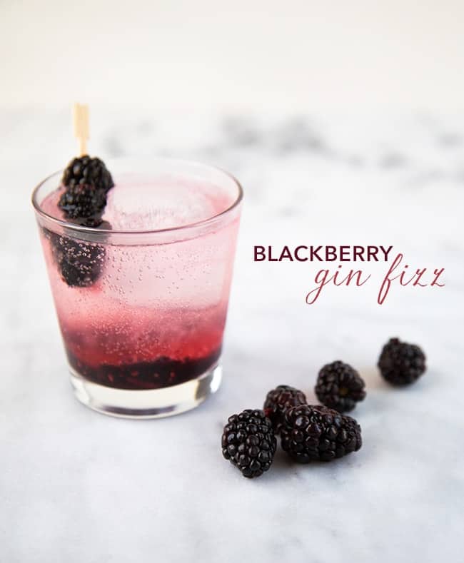 Blackberry Gin Fizz | The Little Epicurean