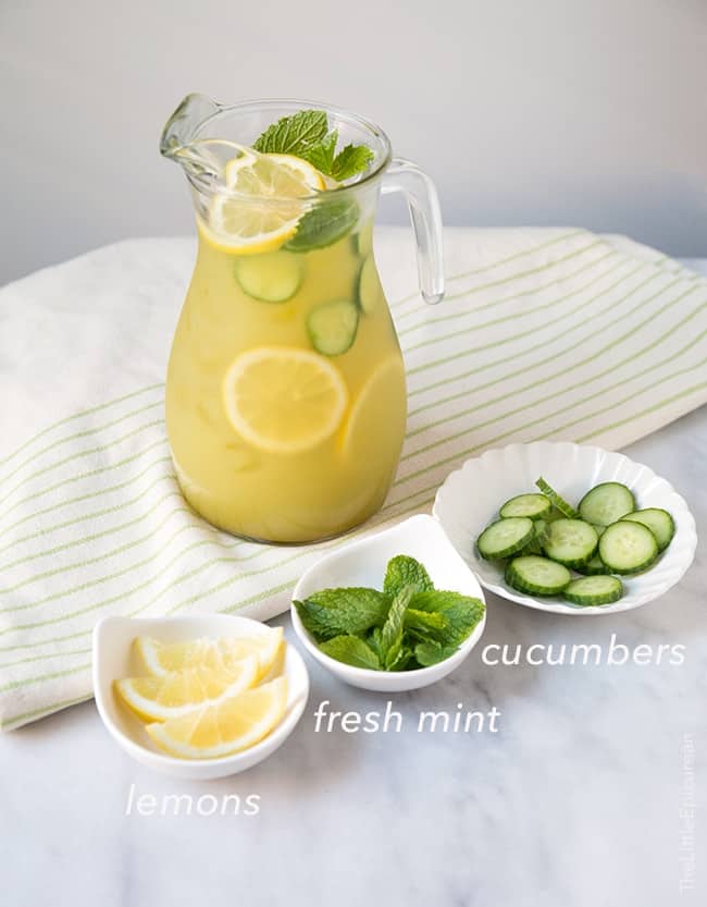 Cucumber Mint Lemonade | The Little Epicurean