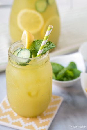Cucumber Mint Lemonade |The Little Epicurean