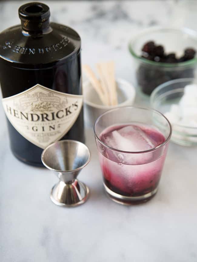 Blackberry Gin Fizz | The Little Epicurean