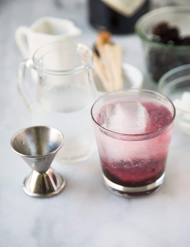 Blackberry Gin Fizz | The Little Epicurean