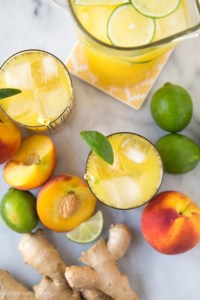 Ginger Peach Limeade | The Little Epicurean