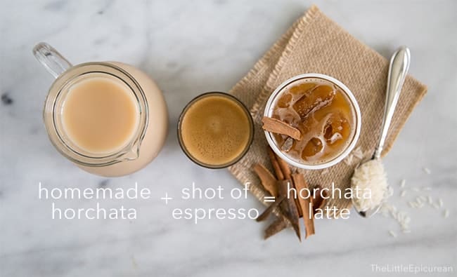 Horchata Latte (horchata con espresso)