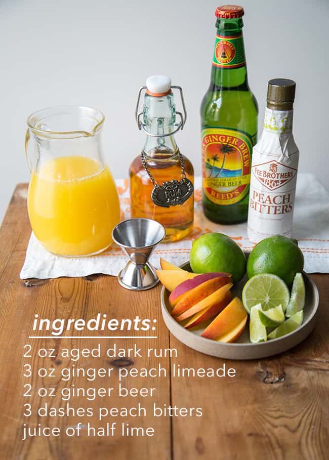 Ginger Peach Cooler ingredients | The Little Epicurean