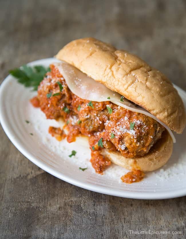 Ricotta Meatball Sandwich | The Little Epicurean