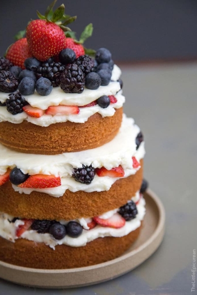 Lemon Olive Oil Layer Cake | The Little Epicurean
