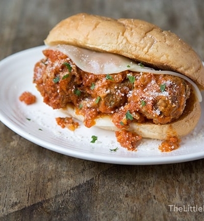 Ricotta Meatball Sandwich | The Little Epicurean