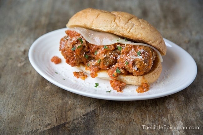 Ricotta Meatball Sandwich | The Little Epicurean