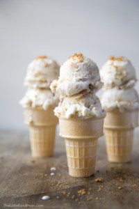 Roasted Banana Cheesecake Ice Cream | The Little Epicurean