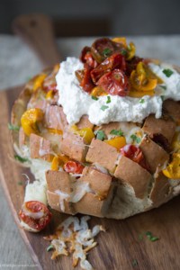 Roasted Tomato & Ricotta Pull Apart Bread | The Little Epicurean