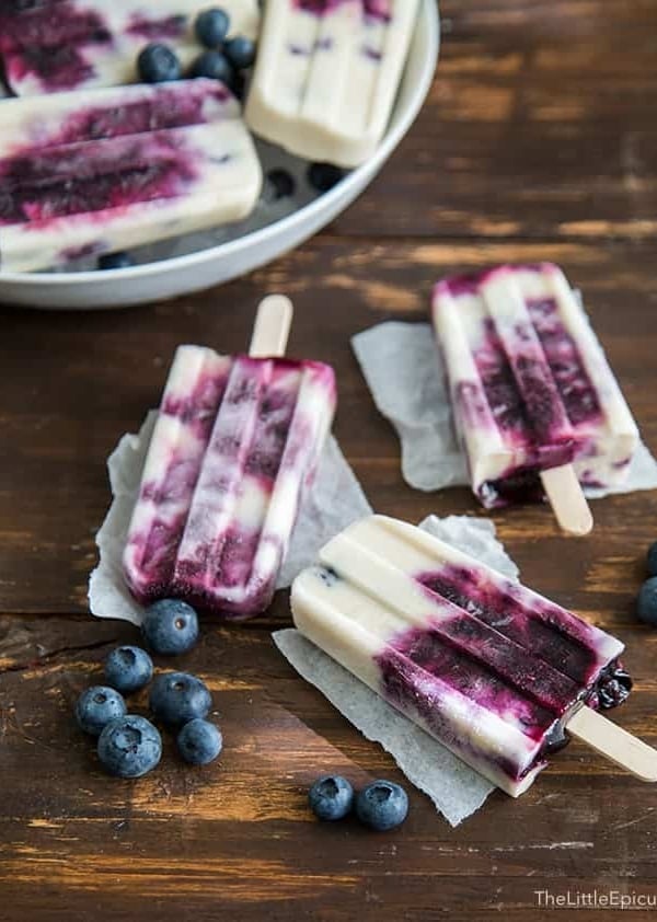 Blueberry Coconut Ice Pops