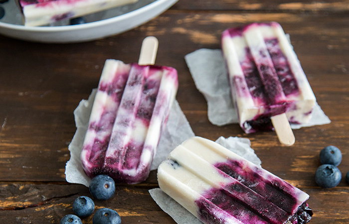 Blueberry Coconut Ice Pops