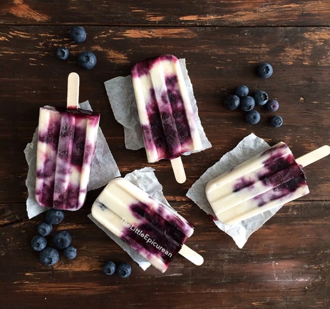 Blueberry Coconut Ice Pops