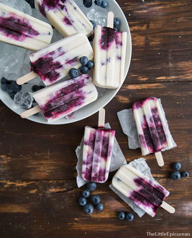 Blueberry Coconut Ice Pops