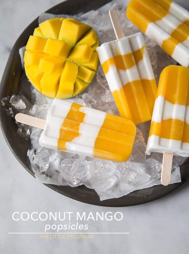 Coconut Mango Popsicles