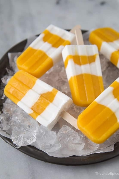 Coconut Mango Popsicles