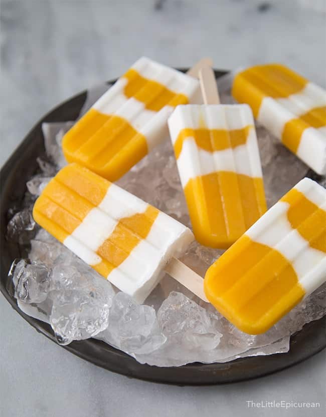 Coconut Mango Popsicles